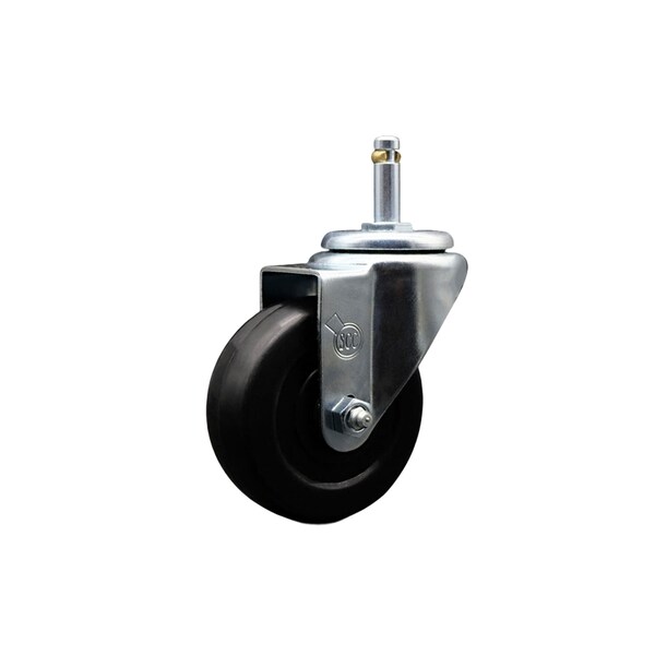 3.5'' Hard Rubber Wheel Swivel 7/16'' Grip Ring Stem Caster